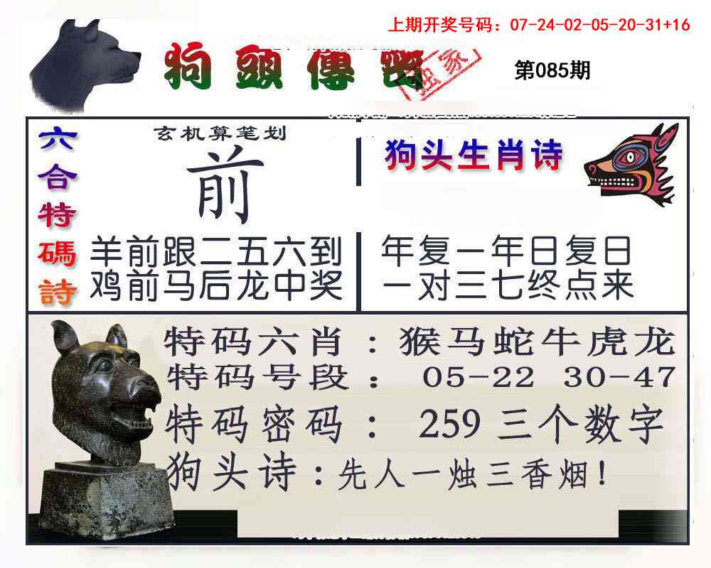 085期狗头传密[图]